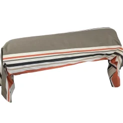 Taie de traversin 200x43 cm coton HUGO beige/corail