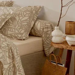 Taie de traversin 240x43 cm coton lavé SERENA Beige écru