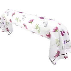 Taie de traversin 240x43 cm coton PRETTY blanc