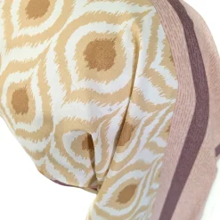 Taie de traversin 200x43 cm coton INOUK rose/beige