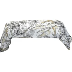 Taie de traversin 200x43 cm coton SUMATRA gris Fusain