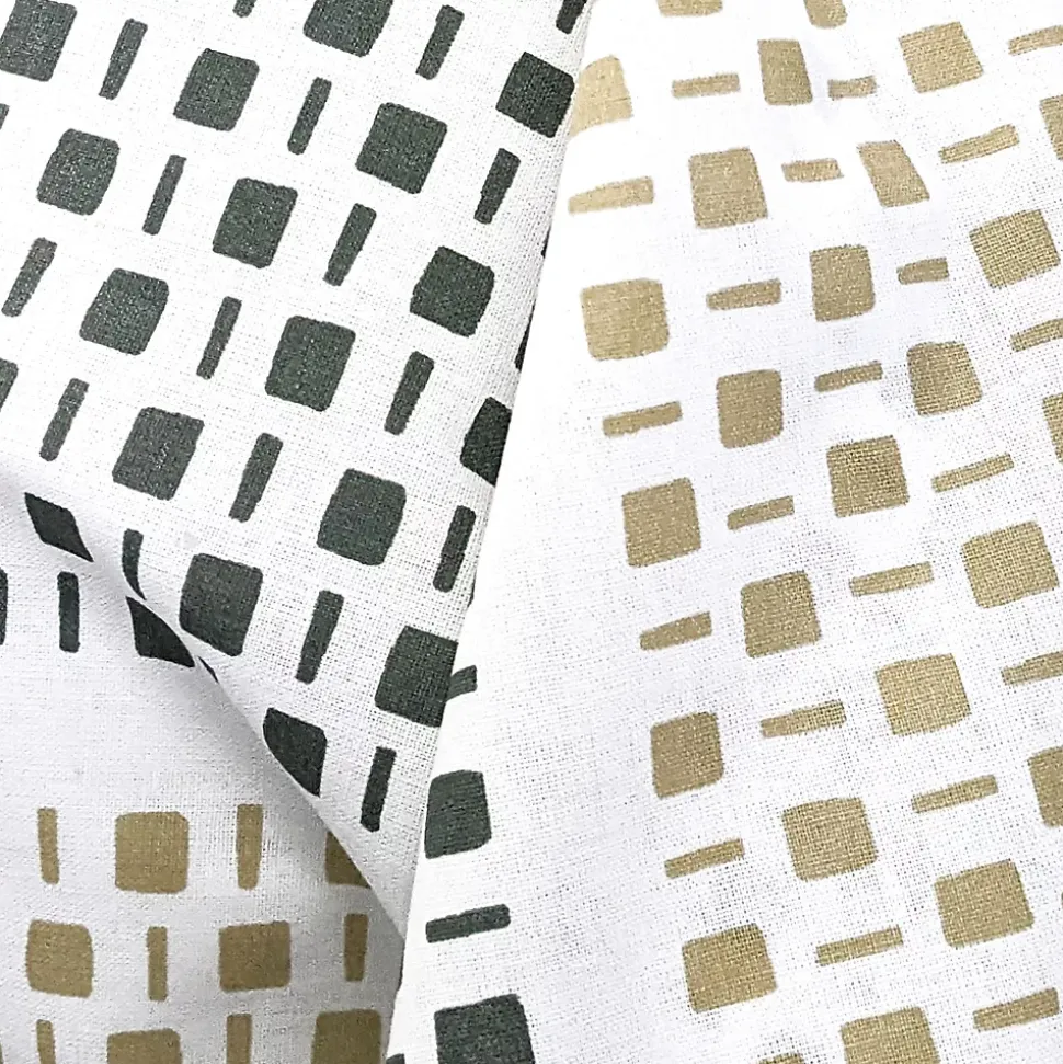 Taie de traversin 240x43 cm coton NIAGARA vert Kaki