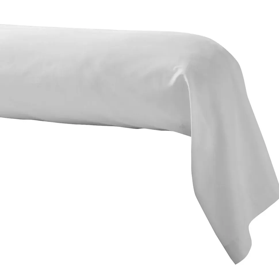 Taie de traversin 185x43 cm en satin de coton NINA blanc