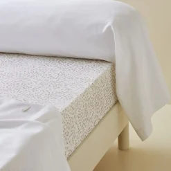 Taie de traversin 185x43 cm en satin de coton NINA blanc