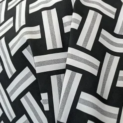 Taie de traversin 240x43 cm percale coton RIVIERA noir Réglisse