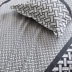 Taie de traversin 240x43 cm percale coton RIVIERA noir Réglisse