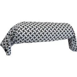 Taie de traversin 240x43 cm percale coton RIVIERA noir Réglisse