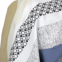 Taie de traversin 140x43 cm percale coton MARLOW acier