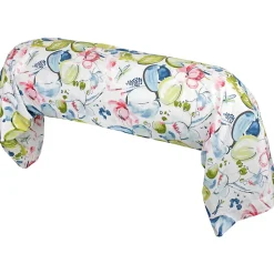 Taie de traversin 140x43 cm percale coton NENUPHAR aqua