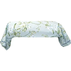 Taie de traversin 140x43 cm percale coton ELÉNA vert Nil