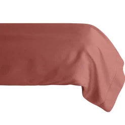 Taie de traversin 43x190 cm percale de coton MANOIR rose Pêche