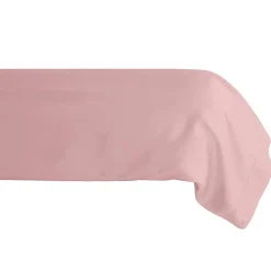 Taie de traversin 43x190 cm percale de coton MANOIR rose Rose