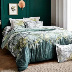 Taie de traversin 240x43 cm percale coton TRINIDAD mousson