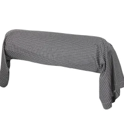 Taie de traversin 140x43 cm satin de coton ENZO noir