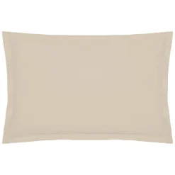 Taie d'oreiller - coton - beige lin - 50x70 cm - Atmosphera