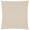 Taie d'oreiller - coton - beige lin - 63x63 cm - Atmosphera