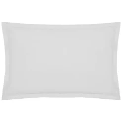 Taie d'oreiller - coton - blanc - 50x70 cm - Atmosphera
