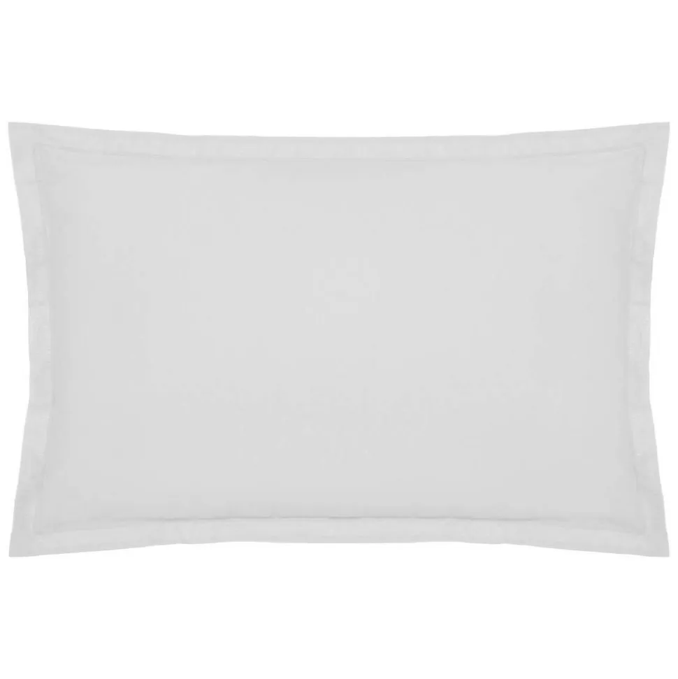 Taie d'oreiller - coton - blanc - 50x70 cm - Atmosphera