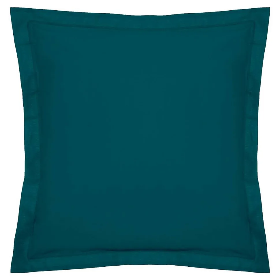 Taie d'oreiller - coton - bleu - 63x63 cm - Atmosphera