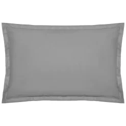 Taie d'oreiller - coton - gris - 50x70 cm - Atmosphera