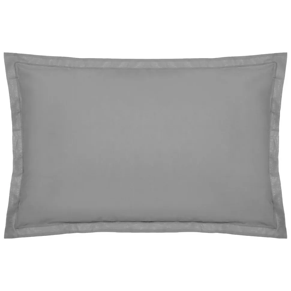 Taie d'oreiller - coton - gris - 50x70 cm - Atmosphera