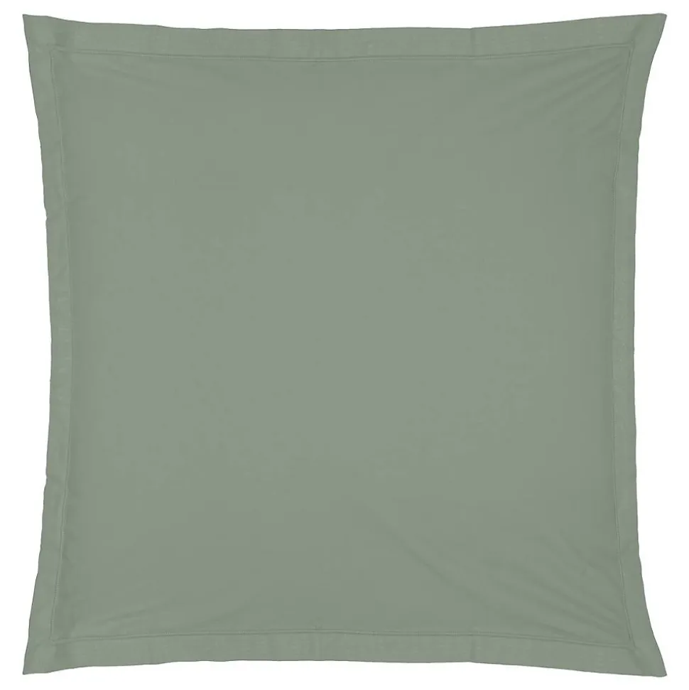 Taie d'oreiller - coton - vert - 63x63 cm - Atmosphera