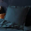 Taie d'oreiller 57 fils bleu nuit 63x63cm - 63x63cm - Bleu pétrole