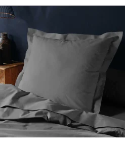 Taie d'oreiller 57 fils gris 63x63cm - 63x63cm - Gris