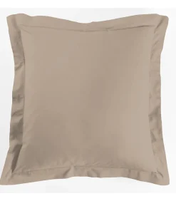 Taie d'oreiller 57 fils sable 63x63cm - 63x63cm - Sable