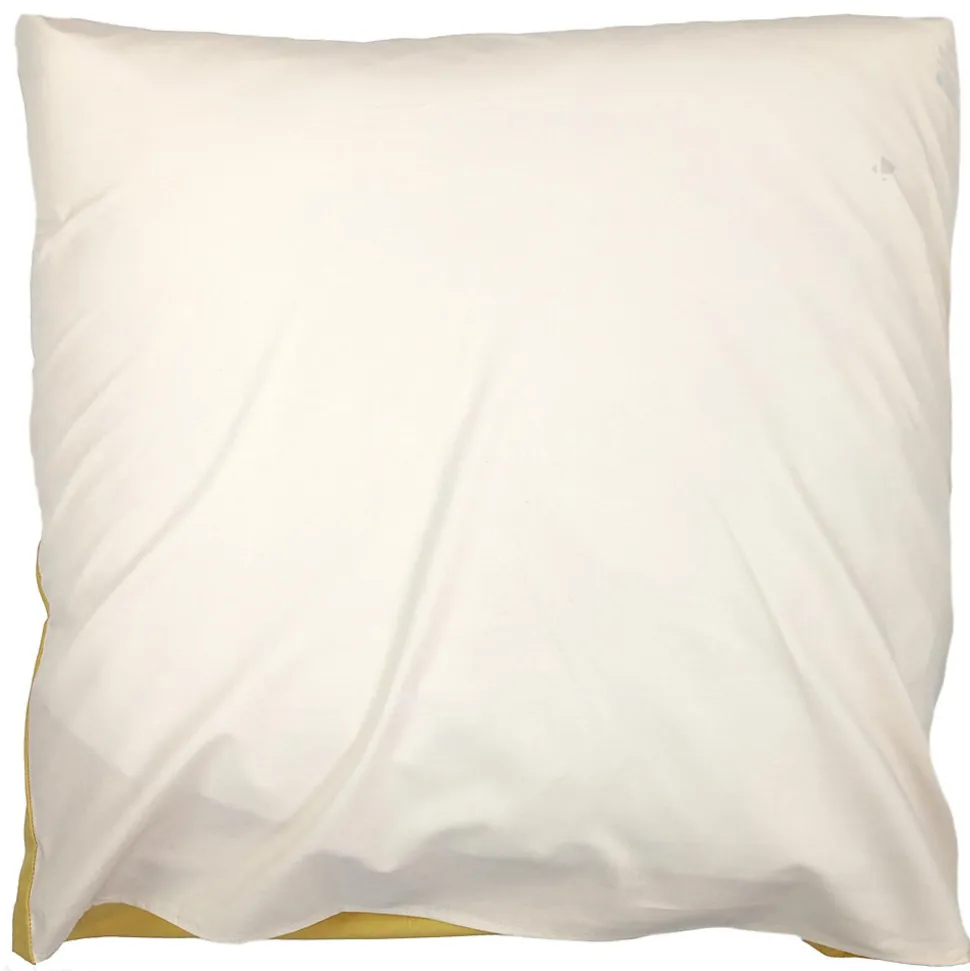 Taie d'oreiller bicolore 65x65 cm percale coton ROMY Ambre
