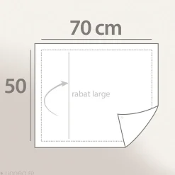 Taie d'oreiller brodée 50x70 cm en satin de coton NINA blanc