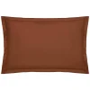 Taie d'oreiller Carina coton 50x70cm rose terracotta - Atmosphera