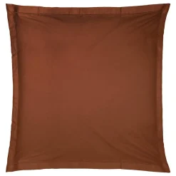Taie d'oreiller Carina coton 63x63cm terracotta - Atmosphera