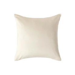 Taie d'oreiller écru en coton égyptien bio 400 fils, 40x40 cm - HOMESCAPES