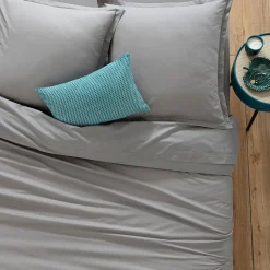Taie d'oreiller en coton - gris 50x70 cm - Atmosphera