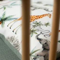 Taie d'oreiller en coton réversible Safari