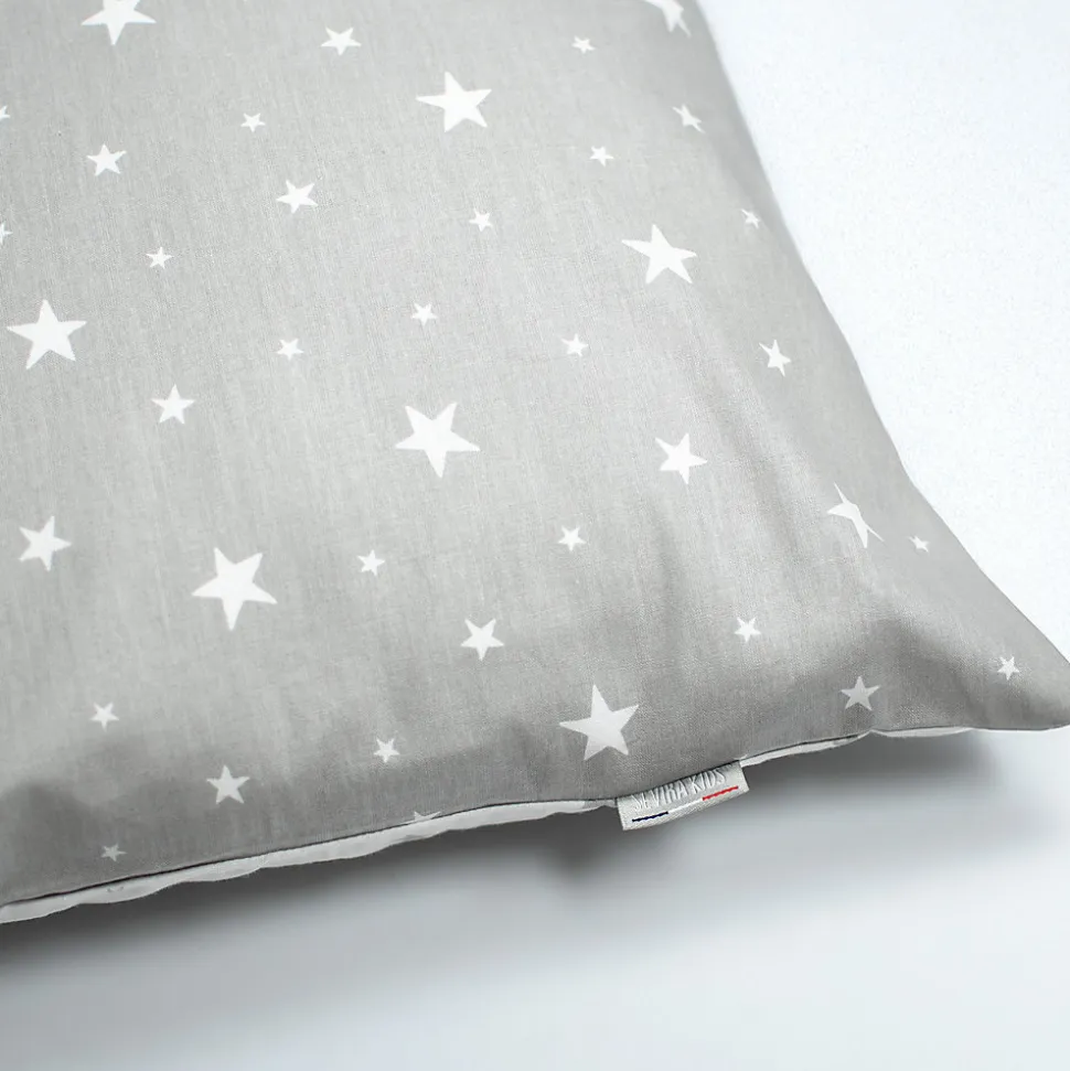 Taie d'oreiller en coton réversible Stella
