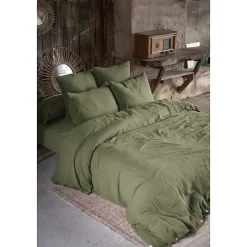 Taie d'oreiller en double gaze de coton 50 x 70 cm Romarin