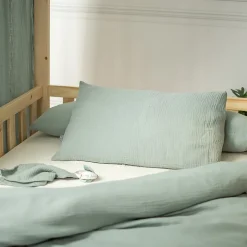 Taie d'oreiller en gaze de coton Jeanne