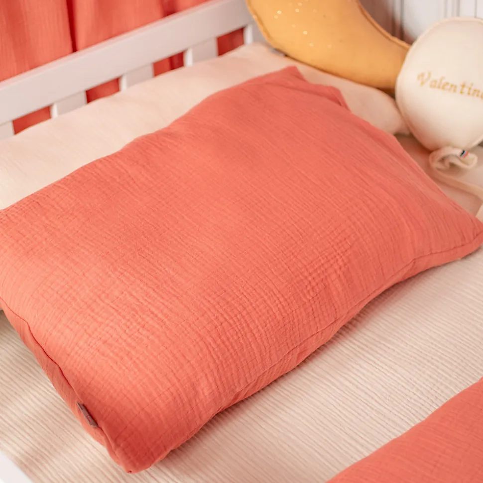 Taie d'oreiller en gaze de coton Jeanne