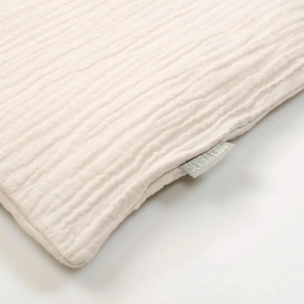 Taie d'oreiller en gaze de coton Jeanne