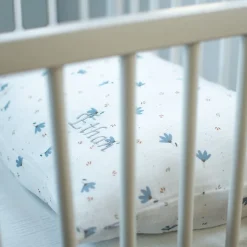 Taie d'oreiller en gaze de coton Bleuet