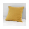 Taie d'oreiller "Gaïa" 60 x 60 cm & 50 x 70 cm "Gaze de Coton" - Gaïa Safran - 60 x 60 cm