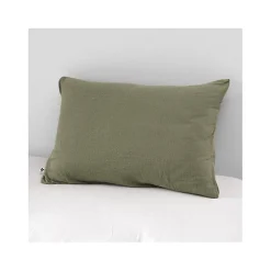 Taie d'oreiller "Gaïa" 60 x 60 cm & 50 x 70 cm "Gaze de Coton" - Gaïa Romarin - 50 x 70 cm