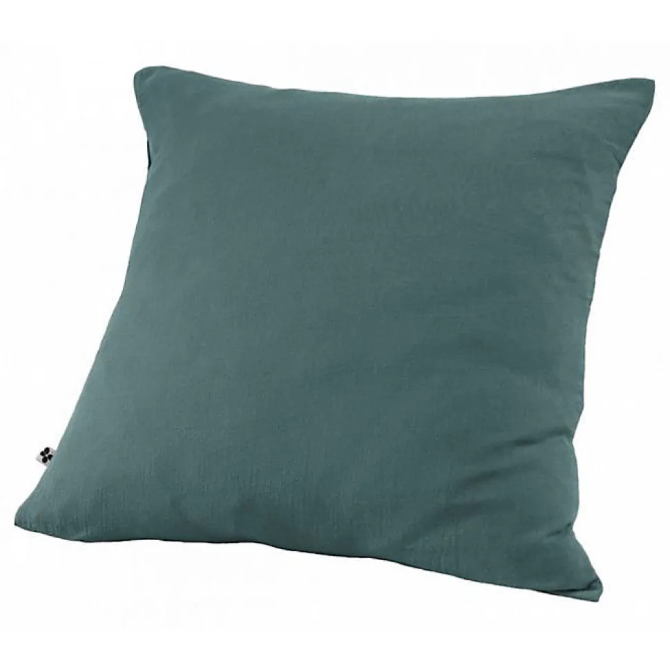 Taie d'oreiller "Gaïa" 60 x 60 cm & 50 x 70 cm "Gaze de Coton" - Gaïa Canard - 60 x 60 cm