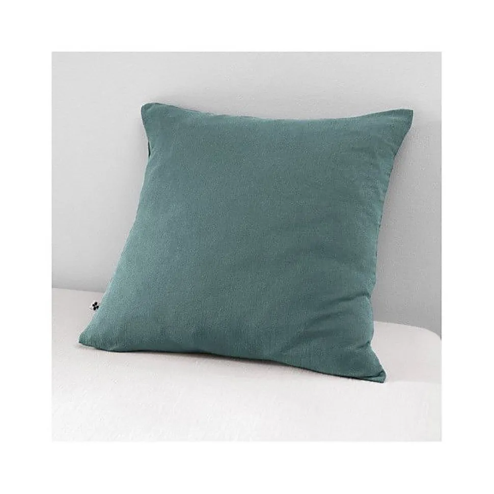 Taie d'oreiller "Gaïa" 60 x 60 cm & 50 x 70 cm "Gaze de Coton" - Gaïa Canard - 60 x 60 cm