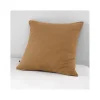 Taie d'oreiller "Gaïa" 60 x 60 cm & 50 x 70 cm "Gaze de Coton" - Gaïa Camel - 60 x 60 cm