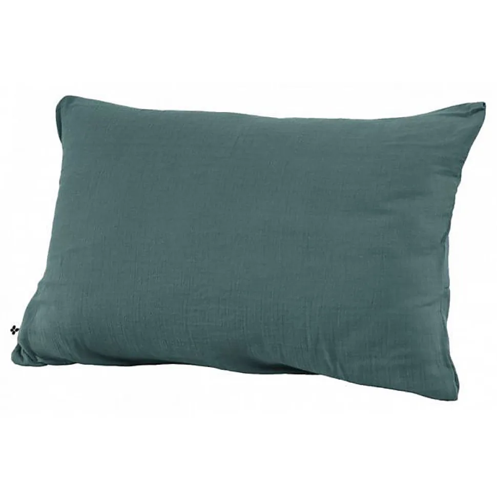 Taie d'oreiller "Gaïa" 60 x 60 cm & 50 x 70 cm "Gaze de Coton" - Gaïa Canard - 50 x 70 cm