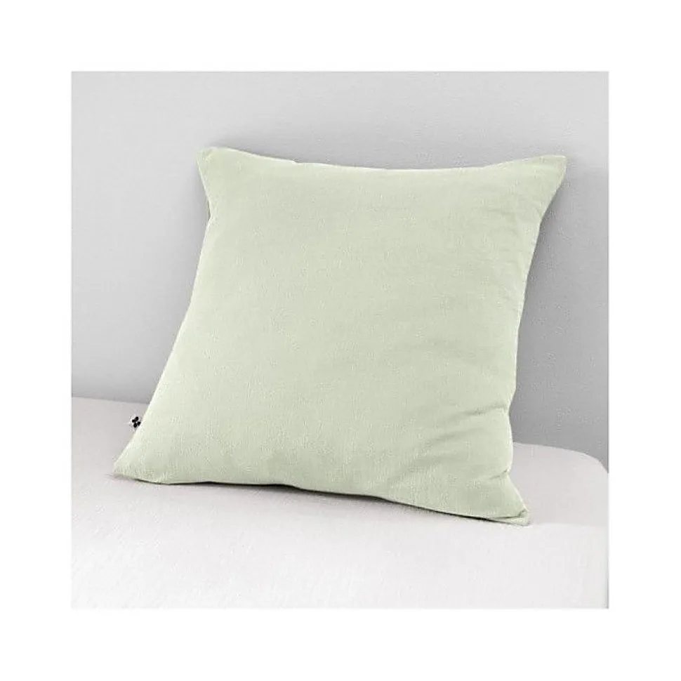 Taie d'oreiller "Gaïa" 60 x 60 cm & 50 x 70 cm "Gaze de Coton" - Gaïa Vert d'Eau - 60 x 60 cm