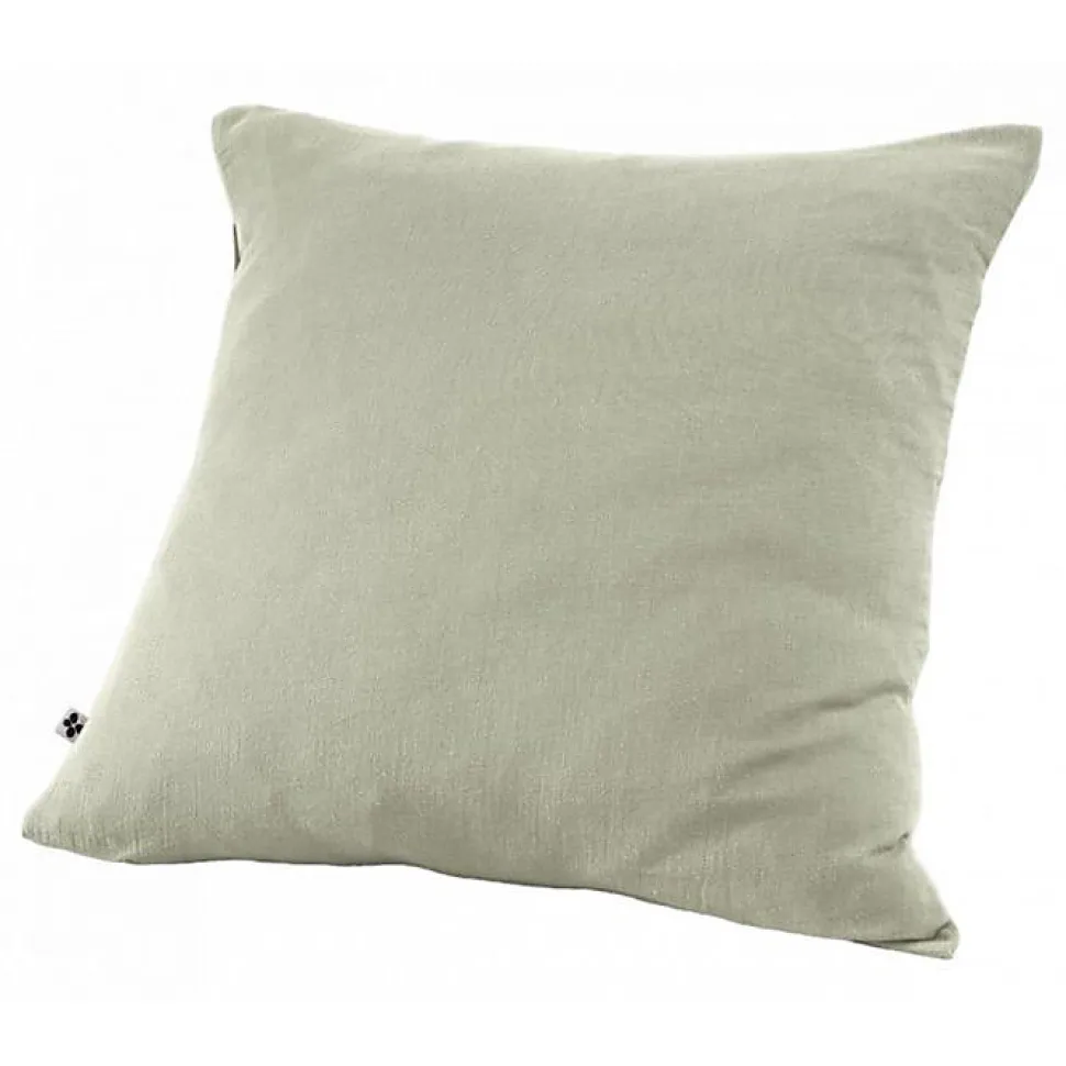 Taie d'oreiller "Gaïa" 60 x 60 cm & 50 x 70 cm "Gaze de Coton" - Gaïa Vert d'Eau - 60 x 60 cm